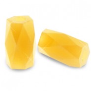Top Facet kralen tube 2.5x3mm Sunflower yellow opaque